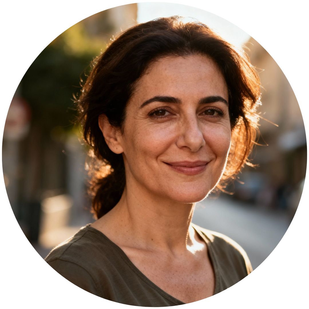 Female customer portrait used as testimonial on GlycoQ website