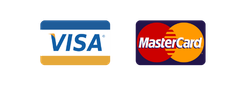 Secure checkout accepting Visa and Mastercard payments