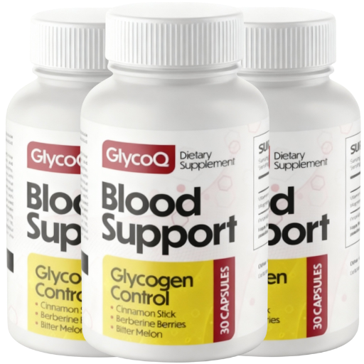 GlycoQ Blood Support supplement 3 bottle bundle with best price and free shipping